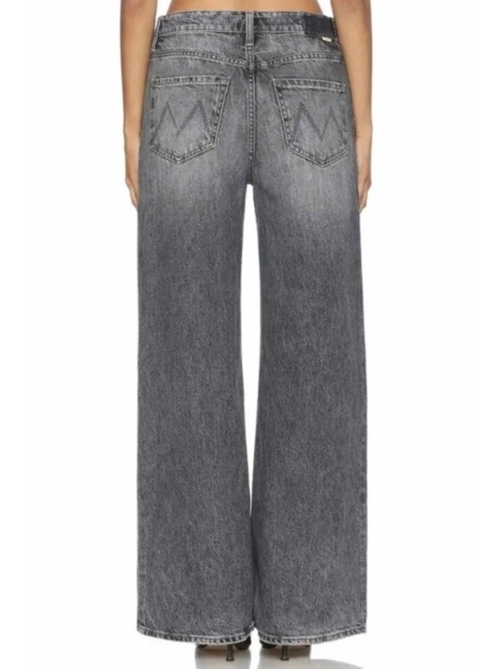 NEW! Mother Superior The Ditcher Roller Sneak Jeans Gray Size 28 - Picture 2 of 8